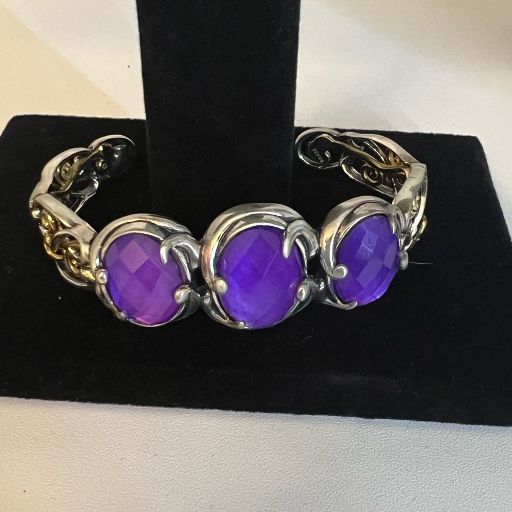 Carolyn Pollack Coronation Mixed Metal Cuff - Medium